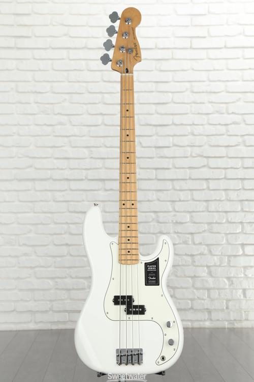 Fender Player Precision Bass - Polar White with Maple Fingerboard