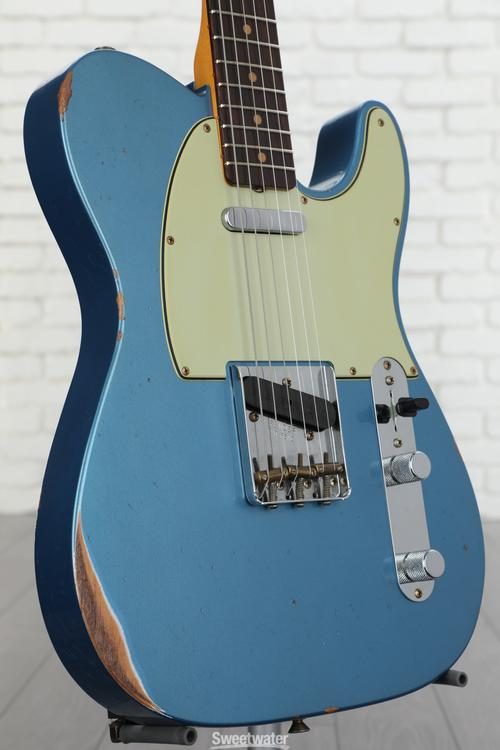 Fender Custom Shop Limited-edition '61 Telecaster Relic Electric Guitar -  Aged Lake Placid Blue