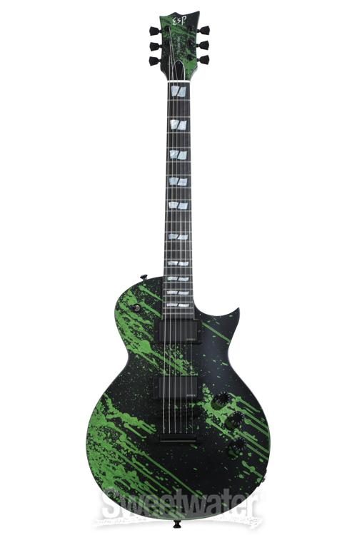 ESP USA Eclipse Electric Guitar - Alien Blood Splatter
