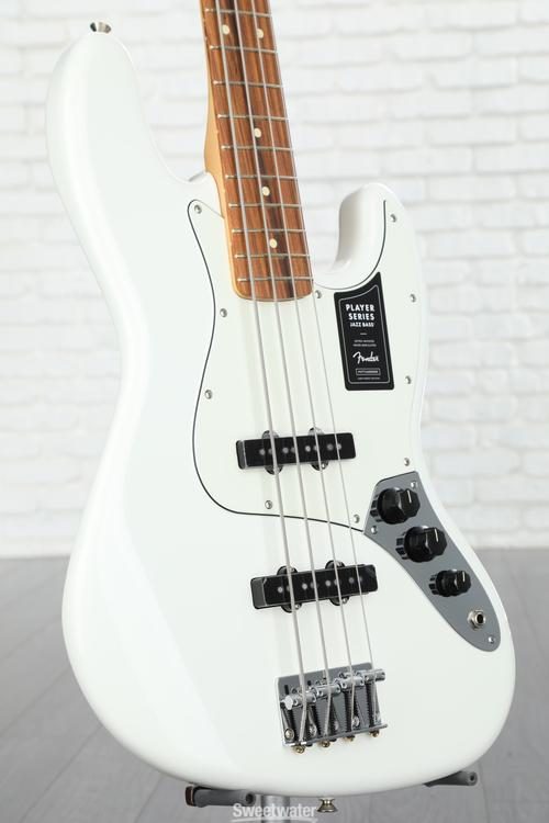 Fender Player Jazz Bass - Polar White with Pau Ferro Fingerboard