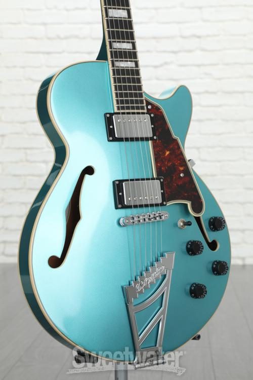 ギター D'Angelico Premier SS Stairstep D'Angelico Premier SS - Ocean Turquoise with Stairstep