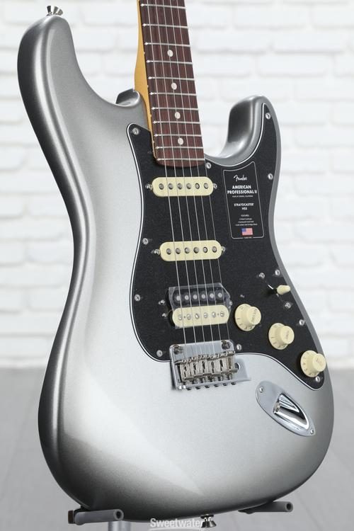Fender American Professional II Stratocaster HSS - Mercury with Rosewood  Fingerboard
