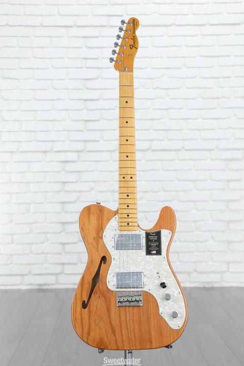 Fender American Vintage II 1972 Telecaster Thinline Electric Guitar - Aged  Natural