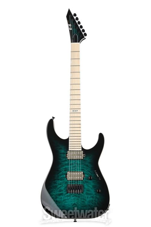 ESP E-II M-II NT - Black Turquoise Burst | Sweetwater