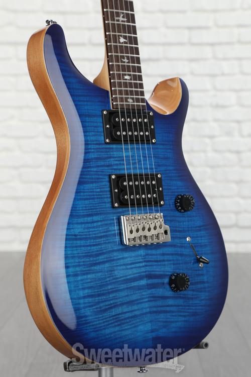 PRS SE Custom 24 Electric Guitar Faded Blue Burst Guitar, 59% OFF