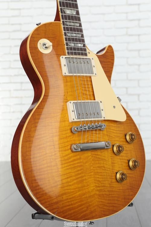 Gibson Custom 1959 Les Paul Standard Reissue Electric Guitar - Murphy Lab  Light Aged Dirty Lemon