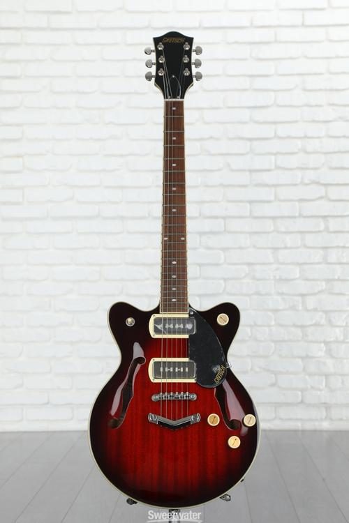 Gretsch G2655-P90 Streamliner Center Block Jr. Double-Cut P90 Electric  Guitar - Claret Burst