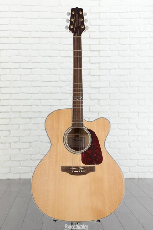 Jolivet Music. Guitare Folk Electro Acoustique TAKAMINE G Serie 72 Jumbo  GJ72CE-NAT Epicéa Massif / Erable Flammé