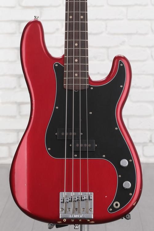 Nate Mendel Precision Bass - Road Worn Candy Apple Red - Sweetwater