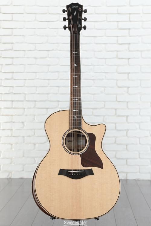 Taylor 814ce Acoustic-Electric Guitar - Natural with V-Class Bracing and  Radiused Armrest