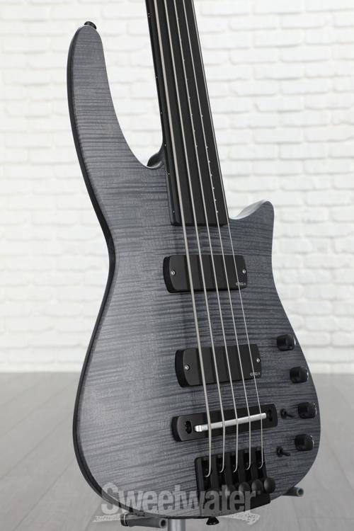 NS Design CR5 Radius Fretless 5-string Bass Guitar - Charcoal Satin