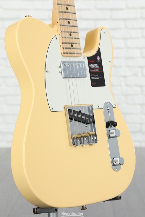 Fender American Performer Telecaster Hum - Vintage White with Maple  Fingerboard