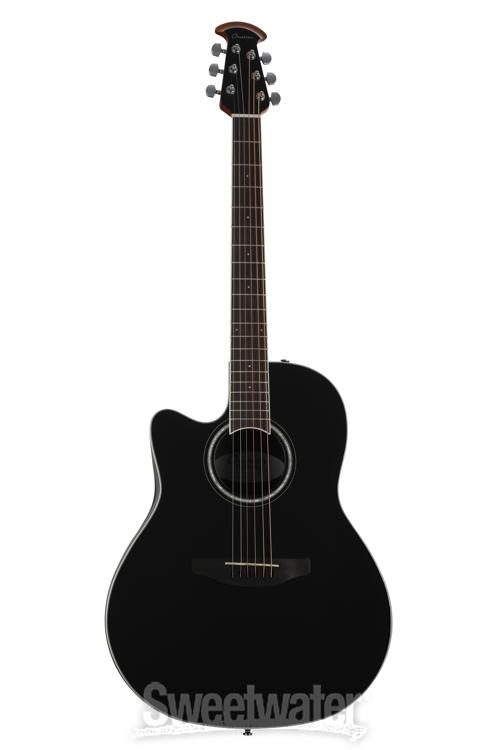 Ovation Celebrity Standard CS24L-5G Mid-depth Left-handed Acoustic-electric  Guitar - Black