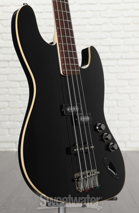 Fender Aerodyne Jazz Bass - Black | Sweetwater