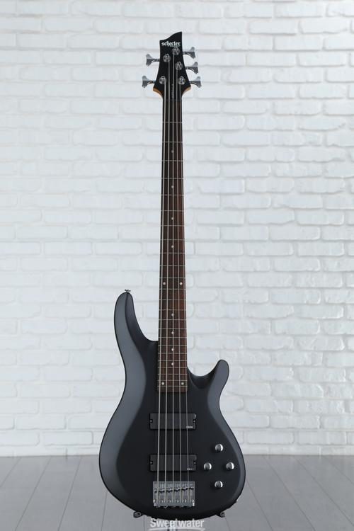 Schecter C-5 Deluxe Bass Guitar - Satin Black