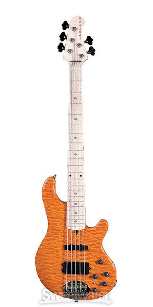 Lakland 55-94 Deluxe - Transparent Amber Quilt | Sweetwater