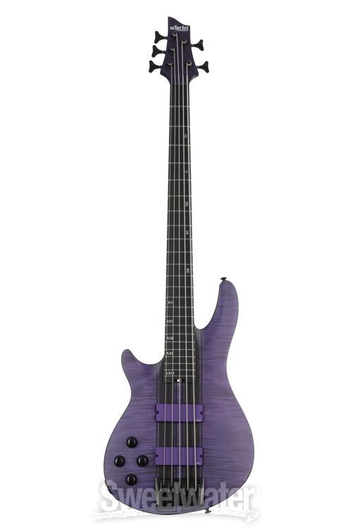 Schecter C-5 GT Bass Left-handed - Satin Trans Purple