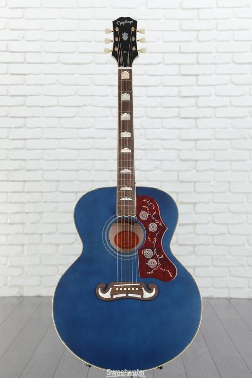 Epiphone J-200 Acoustic-electric Guitar - Aged Viper Blue, Sweetwater  Exclusive