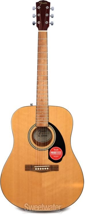 Fender FA115 Dreadnought Acoustic Guitar Pack - Natural | Sweetwater