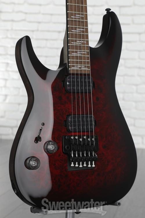 Schecter Omen Elite-6 FR Left-handed Electric Guitar - Black Cherry Burst