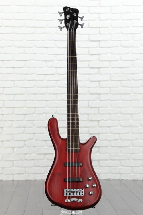 Warwick Pro Series 5 Streamer LX Electric Bass Guitar - Burgundy Red