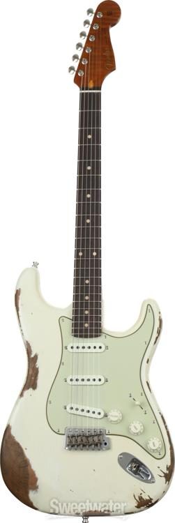 Fender Custom Shop GT11 Heavy Relic Stratocaster - Olympic White -  Sweetwater Exclusive