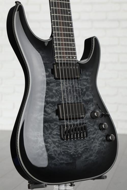 Schecter Hellraiser Hybrid C-7 - Trans Black Burst