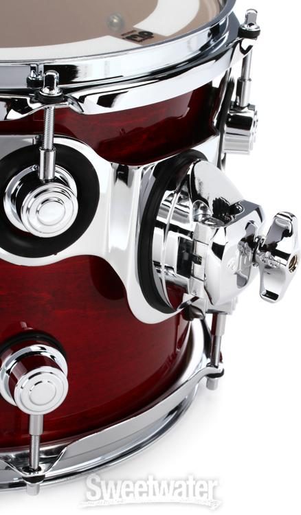 DW Performance Series Mounted Tom - 8 x 10 inch - Cherry Stain Lacquer