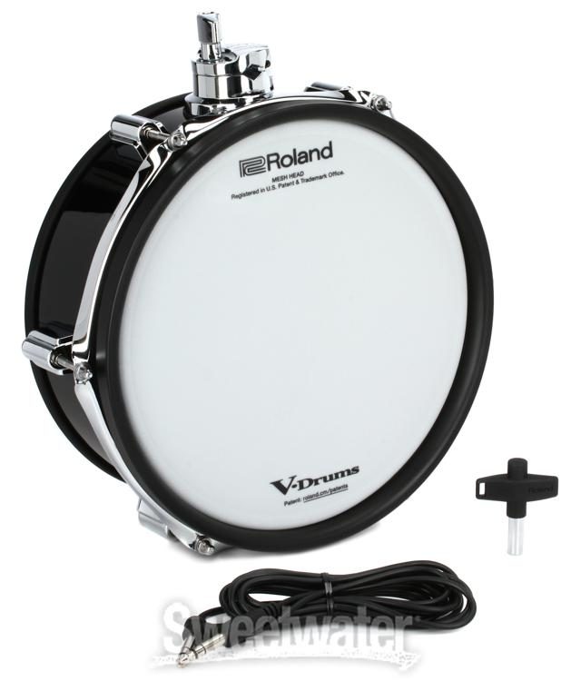 Roland PDA100L-BK V-Drums Acoustic Design Shallow 10-inch Tom Pad - Black