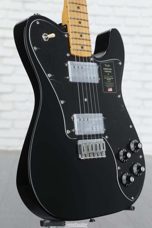 Fender American Vintage II 1975 Telecaster Deluxe Electric Guitar - Black