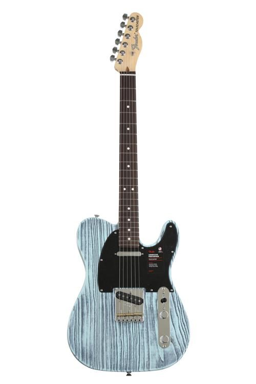 Fender American Performer Sandblasted Telecaster - Daphne Blue - Sweetwater  Exclusive