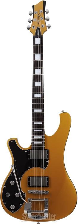 Schecter Stargazer 6 Vibrato Left-handed Electric Guitar - Metallic Gold |  Sweetwater