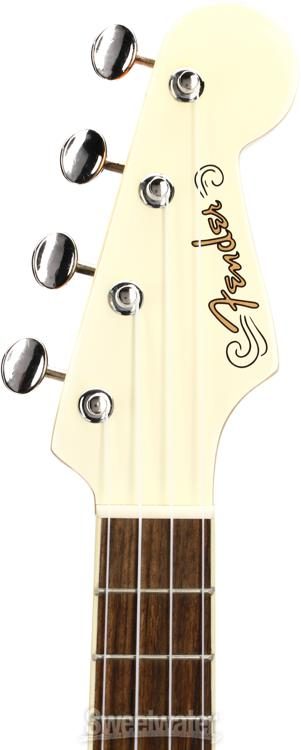 Fender Fullerton Jazzmaster Uke - Olympic White Reviews | Sweetwater