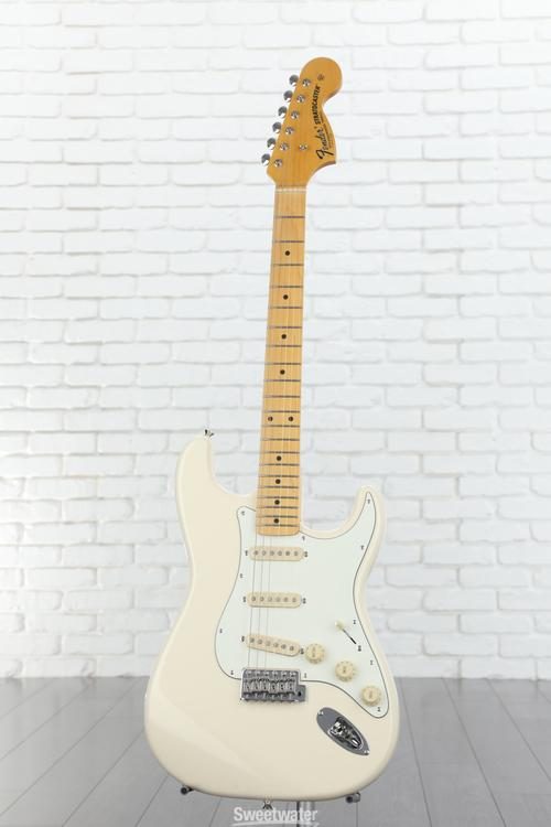 Fender JV Modified '60s Stratocaster Electric Guitar - Olympic