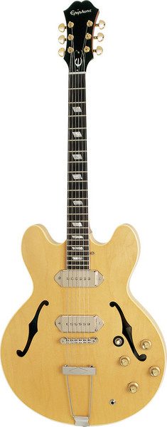 Epiphone Casino カジノ ナチュラル ジョンレノン風 Epiphone John Lennon Revolution Casino - Lennon Natural | Sweetwater