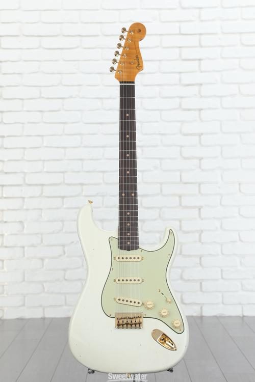 Fender Custom Shop Limited-edition '59 Hardtail Stratocaster Journeyman  Relic - Aged Olympic White