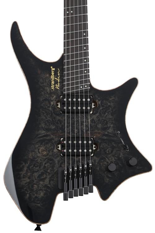 Strandberg Boden J Artisan 6 Electric Guitar Run #7 - Dark Black