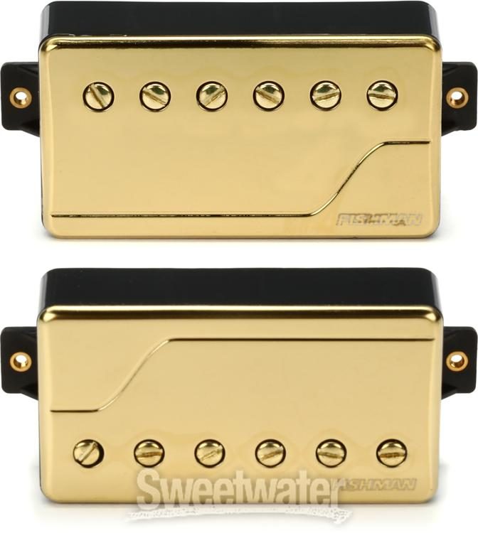 Fishman Fluence Classic Active Humbucker 2-piece Pickup Set - Gold Cover