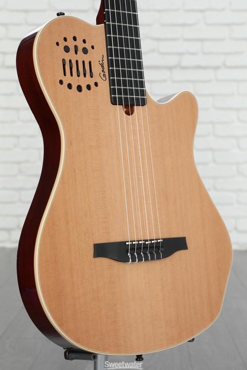 Godin MultiAc Grand Concert SA, Nylon String Acoustic-Electric Guitar -  Natural