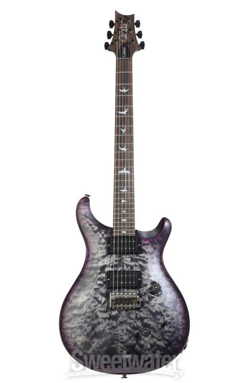 PRS Wood Library Custom 24 10-Top Electric Guitar - Charcoal