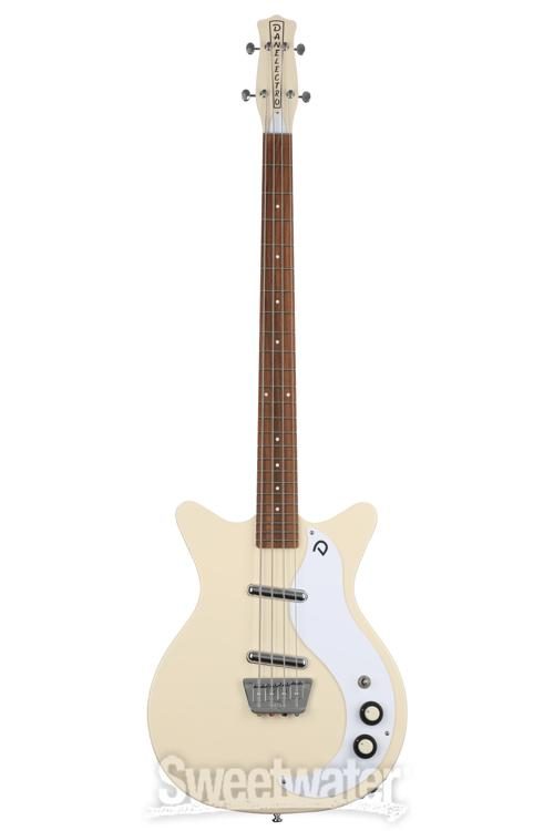 Danelectro '59DC Short Scale Bass Guitar - Vintage Cream