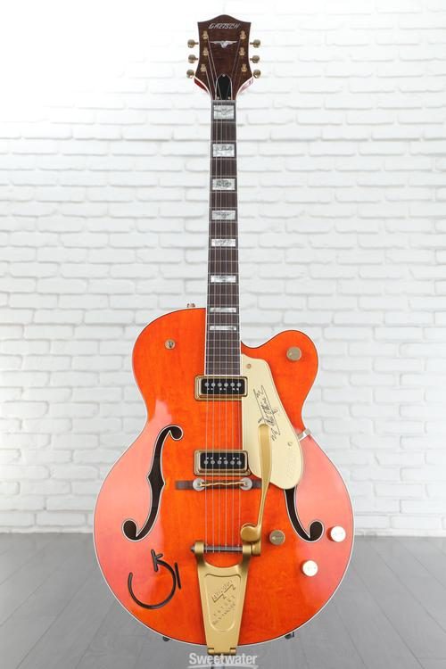 Gretsch G6120-55 Nashville Chet Atkins Masterbuilt Hollowbody Electric  Guitar - Gretsch Orange