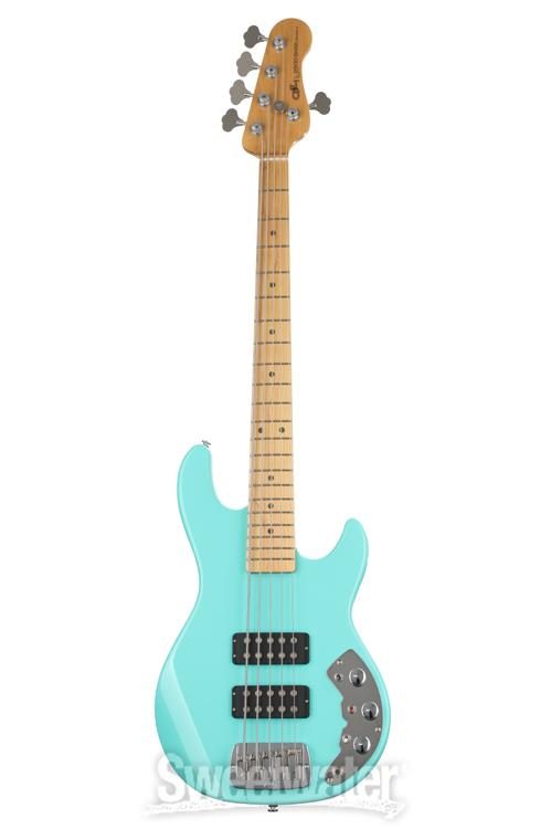 G&L CLF Research L-2500 Bass Guitar - Turquoise | Sweetwater