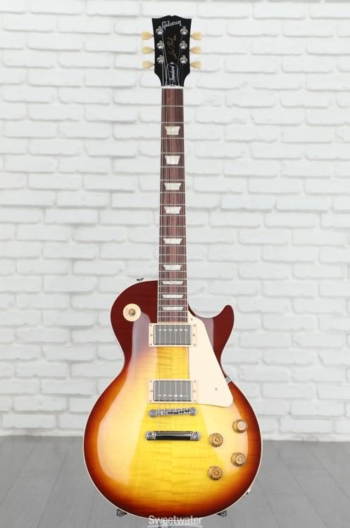 Gibson Les Paul Standard '50s AAA Top Electric Guitar - Iced Tea,  Sweetwater Exclusive