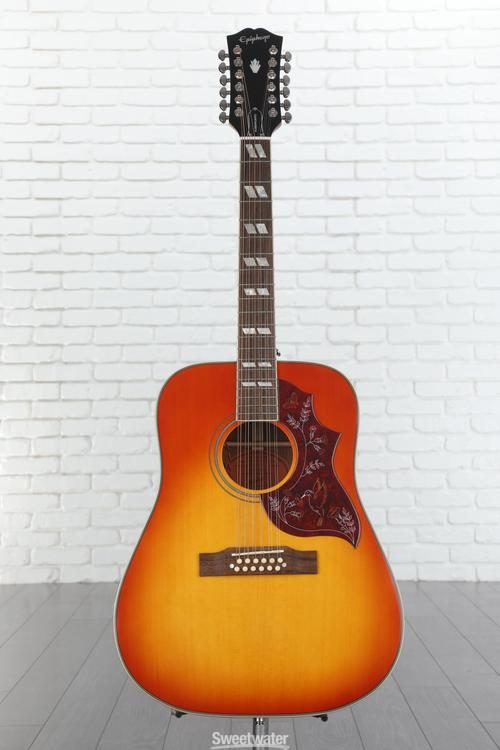 Epiphone Hummingbird 12-string Acoustic-electric Guitar - Aged Cherry  Sunburst Gloss