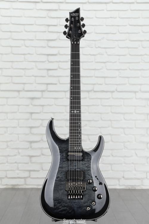 Schecter Hellraiser Hybrid C-1 FR-S Electric Guitar - Trans Black 