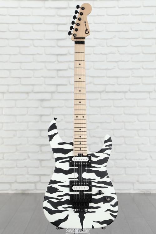 Charvel Satchel Signature Pro-Mod DK22 HH FR M Electric Guitar - White Tiger