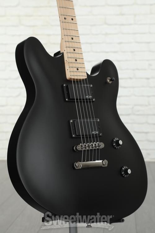 Squier Contemporary Active Starcaster - Flat Black | Sweetwater