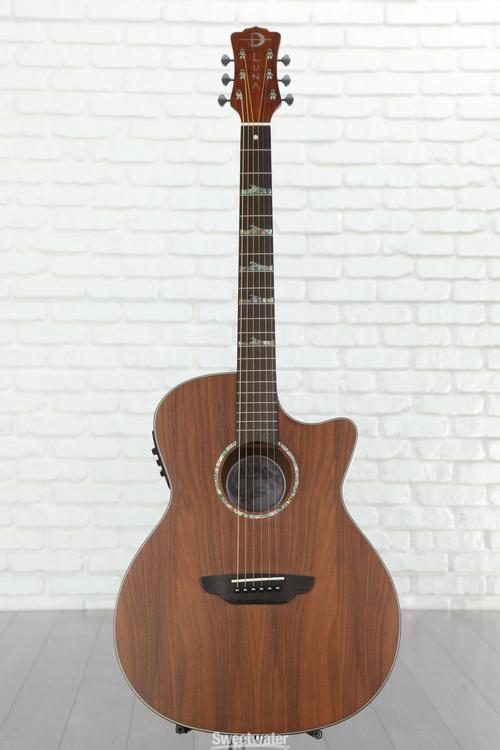 Luna High Tide Exotic Mahogany Nylon-string Acoustic-electric