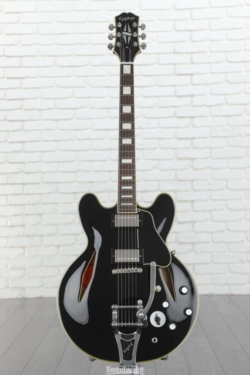 Epiphone Shinichi Ubukata ES-355 Custom Bigsby Semi-hollowbody Electric  Guitar - Ebony